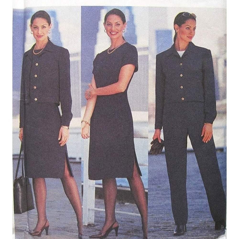Butterick Sewing Pattern 3307 Jacket‎ Dress Pants Suit Misses Size 14-18 Career